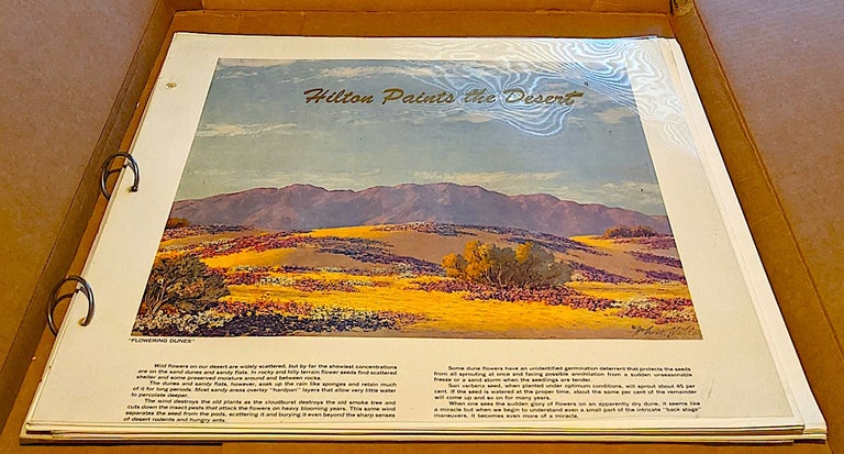 Item #10179 Hilton Paints the Desert. Forward by Ed Ainsworth. John W. Hilton.