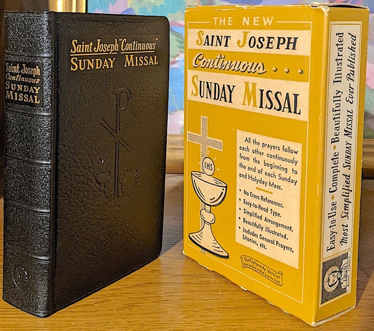 Item #10298 Saint Joseph Continuous. Sunday Missal: A Simplified and Continuous Arrangement of The Mass for All Sundays and Feast Days with a Treasury of Prayers. Confraternity Version. Rev. Hugo Hoever.