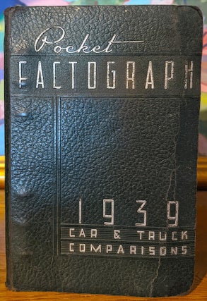 Item #10336 Pocket Factograph 1939 Car & Truck Comparisons. Sales Development Corporation