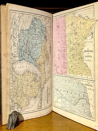 Mitchell's New School Atlas. A Series of Forty-Four Copperplate Maps, Compiled From the Great Atlases of Keith Johnson, Kiepert, The Geographical Institute of Weimar, From the United States Coast Survey, The Surveys of the War Department and of the Several States..... With Important Geographical Tables and an Extensive Pronouncing Vocabulary of Nearly Ten Thousand Names