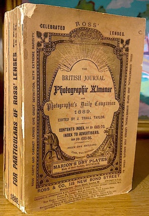 Item #10587 The British Journal Photographic Almanac and Photographer's Daily Companion 1889....
