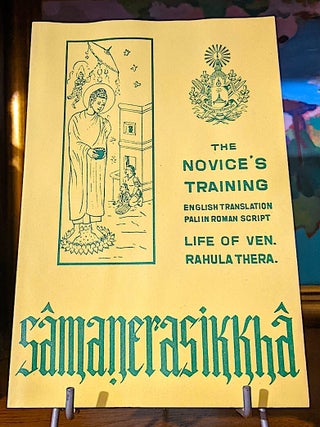 Item #10595 S man erasikkh . The Novice's Training. [Life of Ven. Rahula Thera. English...