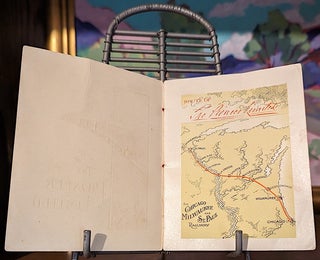 Route of The Pioneer Limited. issued by the Passenger Department of the Chicago, Milwaukee & St. Paul Railway