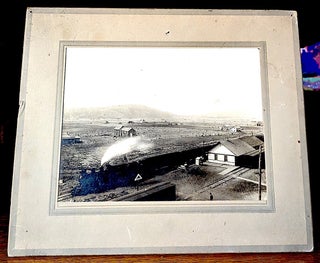 Item #10682 Original circa 1900-1910 Photograph of Coalvile Utah Railroad Depot (image:...