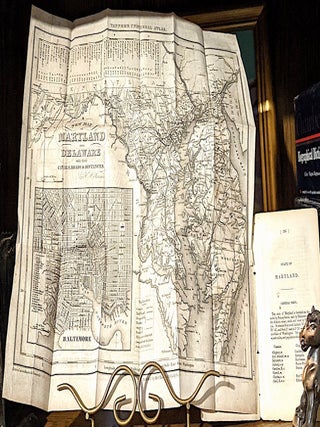 Item #10713 New Map of Maryland & Delaware with Their Canals, Roads & Distances; From:...