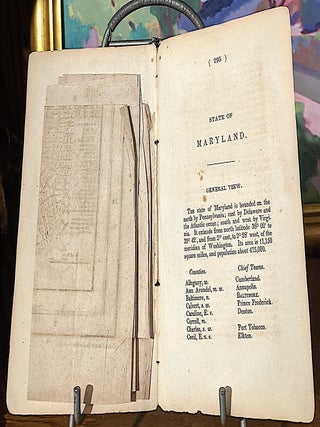 New Map of Maryland & Delaware with Their Canals, Roads & Distances; From: Geographical Historical and Statistical View of the Central or Middle United States