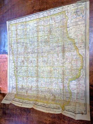 Rand McNally & Co's Township, County and Railroad Map of Iowa. 25 Cent Series