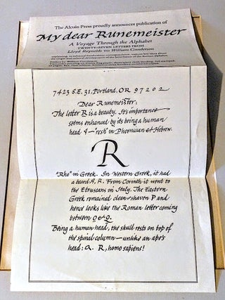 My Dear Runemeister. A Voyage Through The Alphabet