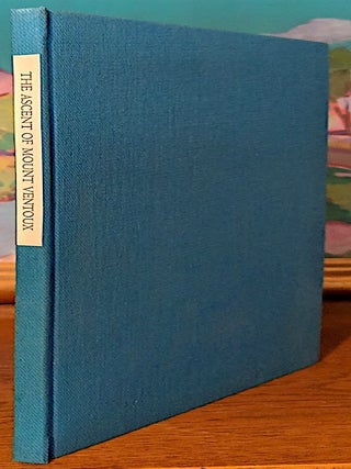 Item #9559 The Ascent of Mount Ventoux. A Letter from Petrach. Illustrated by John De Pol....
