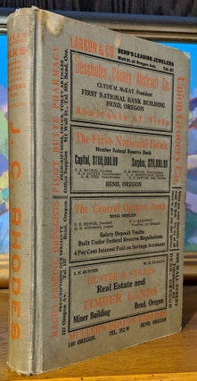 Item #9629 Polk's Deschutes, Crook and Jefferson Counties Directory 1924-25. Containing an...